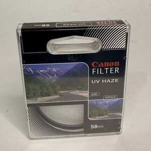 Canon 58mm UV Haze Filter Lens in Case OEM Genuine 7-5801-1